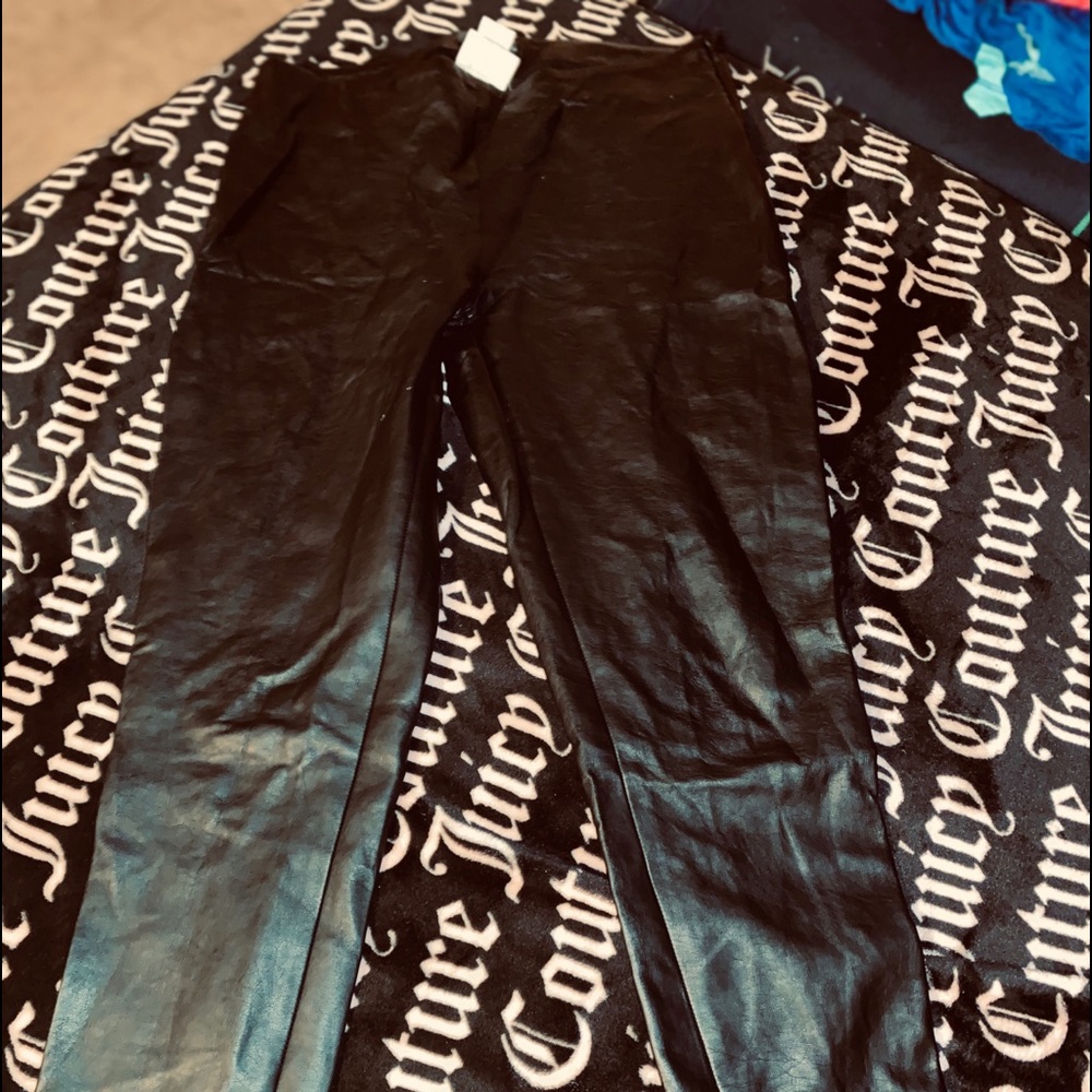 Hot topic high waisted leather pants